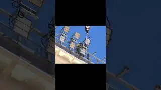 Perth Stadium lights installation