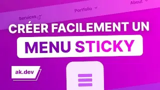 Créer un menu sticky en HTML, CSS et Javascript !