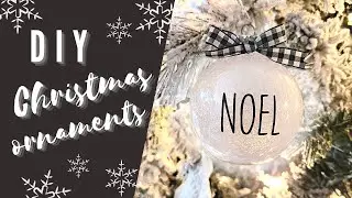 DIY Christmas Ornaments / How To Glitter an Ornament / Easy Christmas Ornaments with Polycrylic