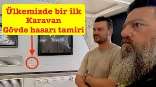 &Uuml;lkemizde Bir İlk ! Karavan G&ouml;vde Hasarı Tamiri. Marka ayırmadan hemde@AgusKaravan #karavan #servis #onarım