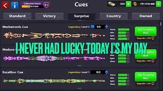 8ballpool Me very lucky ever get the legendary cue 😎😍