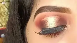 Red & yellow Smokey Halo Eye Makeup...❤️💛#eyelook #eyemakeup #haloeye #gorgeouseyes