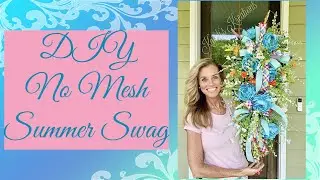 Summer floral no mesh  swag