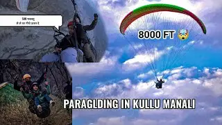 PARAGLDING IN KULLU MANALI  || 8000 FT 🤯|| THE MUKKU VLOGGER #india  #vlog