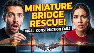 Miniature Bridge Rescue Construction | Truck Accident & Real Build