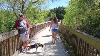 Bike riding the Hammock Dunes trail in St. Augustine, Florida
