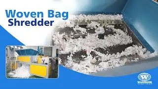 Plastic Double Roll Single Shaft Shredder| Plastic Film shredder Machine Woven Bag Crusher Machine