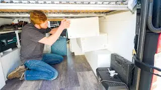 Sprinter Van Build with Water Heater, Filter, 25 Gallon Tanks, and Outdoor Shower