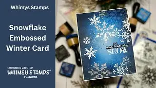 Snowflake Embossed Background | Whimsy Stamps