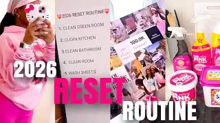 2026 RESET ROUTINE | lock in with me! vision board, deep clean, new habits, rebrand