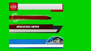 lower third news green screen | lower third animation