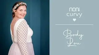 Brautop I R&uuml;ckenfreier Braut Body aus elastischer Spitze - Lou noni Curvy I noni Brautmode