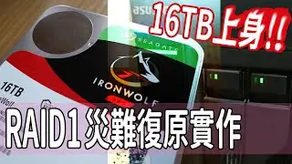 【HENG】破產替NAS升級兩顆最大容量16TB硬碟組RAID1! 安全儲存最高的CP值組合選擇!!