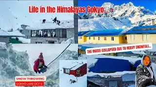 Life in the Himalayas is beautiful but so hard to survive.(4,790m) 🇳🇵Gokyo lake \\ Eps ‘5’