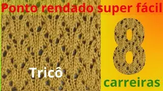 💚 Aprenda o ponto RENDADO SUPER F&Aacute;CIL | Tric&ocirc; #161