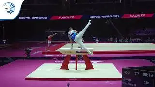 Mauro NEMCANIN (CRO) - 2018 Artistic Gymnastics Europeans, junior pommel horse final