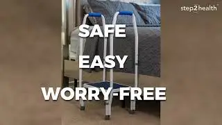 Step2Bed Mini Safety Rail and Step | Helping Seniors Get Out of Bed | AlzStore