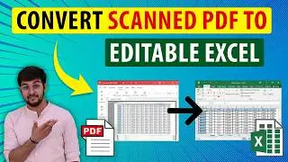 How to convert Scanned PDF to Editable Excel File Offline | OCR PDF to Excel Free #pdftoexcel #OCR