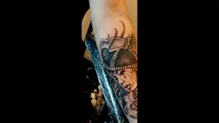 FK Irons (SPECTRA XION PEN) TATTOOING PORTRAIT done by (SAMOAN ARTIST) POLY FAYA.