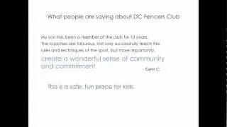 DC Fencers Club Summer Fencing Camps 2012