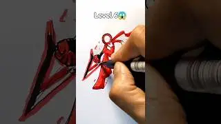 Красный человечек-стикмен на разных уровнях 1-8, часть 5 #короткометражки #искусство #рисунок #ст...