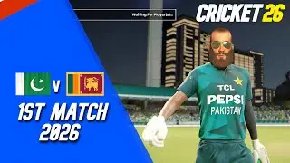 PAKISTAN TOUR TO SRILANKA! | PAK VS SL - 1ST MATCH 2026 | CRICKET 26 GAMEPLAY