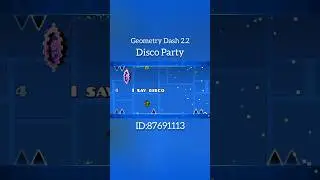 Disco Party | Geometry Dash 2.2 #geometrydash #gd #shorts #short