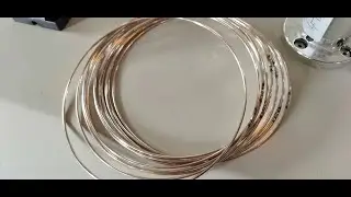 Copper alloy wire ring making with butt welding machine for Germany