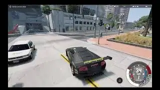 lamborghini runs from police in beamng
