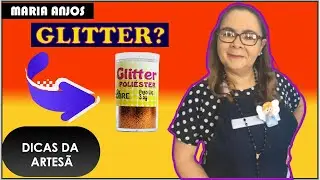 Apliquei o GLITTER com COLA BRANCA!!! | DICAS DE PINTURA EM GESSO