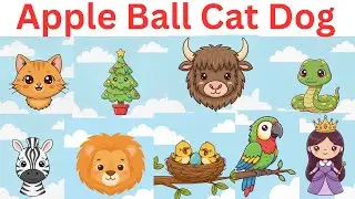 A is for Apple 🍎 | ABC Alphabet Song | Cartoon Rhymes for Kids | Phonics Song | ABC SONG'S | ABCD