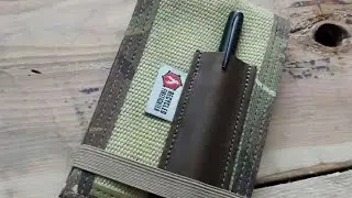 Recycled firefighter first responder notebook cover