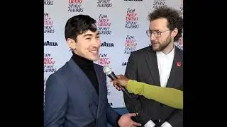 Daniel Goldhaber and Daniel Garber ('How to Blow Up a Pipeline' director, editor) at Spirit Awards
