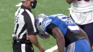 Jamie Collins Ejected After Making Contact With The Ref | Lions vs Bears| Week 1