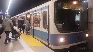 U-Bahn M&uuml;nchen Mitfahrt im B-Wagen zum Hbf