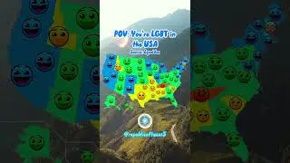 POV: LGBT Rights by State (According to Equaldex) #mapping #geometrydash #usa #shorts
