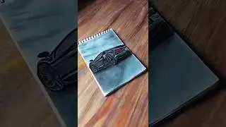 Transforming a blank page into a Lamborghini Drift💨 #drawing #car #shots #viral