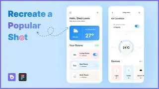 Let's recreate a popular Dribbble shot! | Design with me