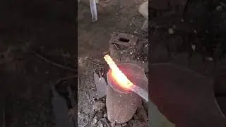 Forge sword from rebar #shorts