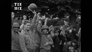 American troops planting a peace tree in Braunton, Devon
