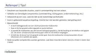 Assessmentdag - Rollenspel tips en trucs