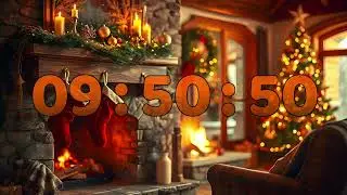 Cozy Fireplace Christmas MULTI TIMER 🔥🎄 | 10H → 1M Countdown in One Video | Study and Relax