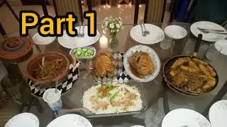 چلو پھر ہو جاے دعوت  part 1#hunarkada#dawat #dishes #cooking#food #delicious #guest #happiness#menu