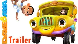 Wheels on the Bus  -  Trailer | Nursery Rhymes and Baby Songs from Dave and Ava