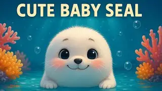 Cute Baby Seal Lullaby | 1 Hour Relaxing Sleep Music for Babies & Kids | Ocean Dreams