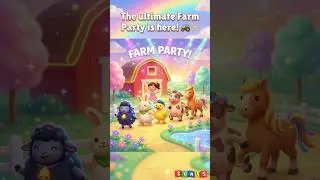 The ultimate Farm Party is here | Zuni World Nursery Rhymes & Kids Songs #shorts #nurseryrhymes