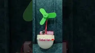 Great Inventions for Rechargeable Small Fan 😱 DC Motor Mini Fan make at home #shorts #experiment