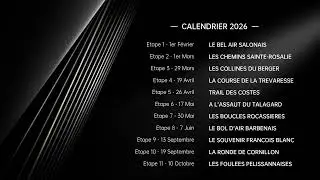 Pr&eacute;sentation des 11 &eacute;tapes du Challenge Terre de Mistral 2026