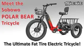 Встречайте Sobowo Polar Bear Trike Bike: лучший электрический трехколесный велосипед с толстыми ш...
