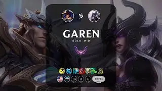 Garen Mid vs Syndra - NA Master Patch 13.20
